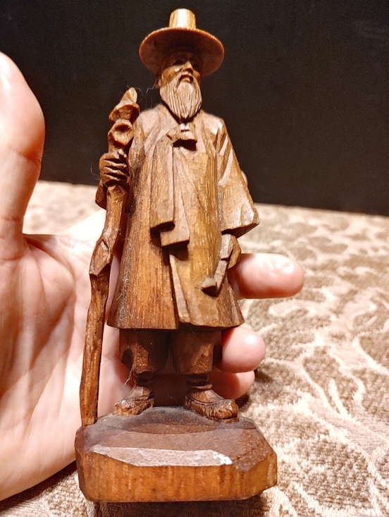 Antique Vintage - Kim Boo Ho, Seoul Korea Other - 🔸⛩️🔸Intricate Artist Signed Antique Vtg Hand Carved Asian Oriental Figurine